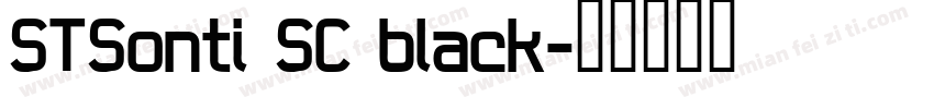 STSonti SC black字体转换